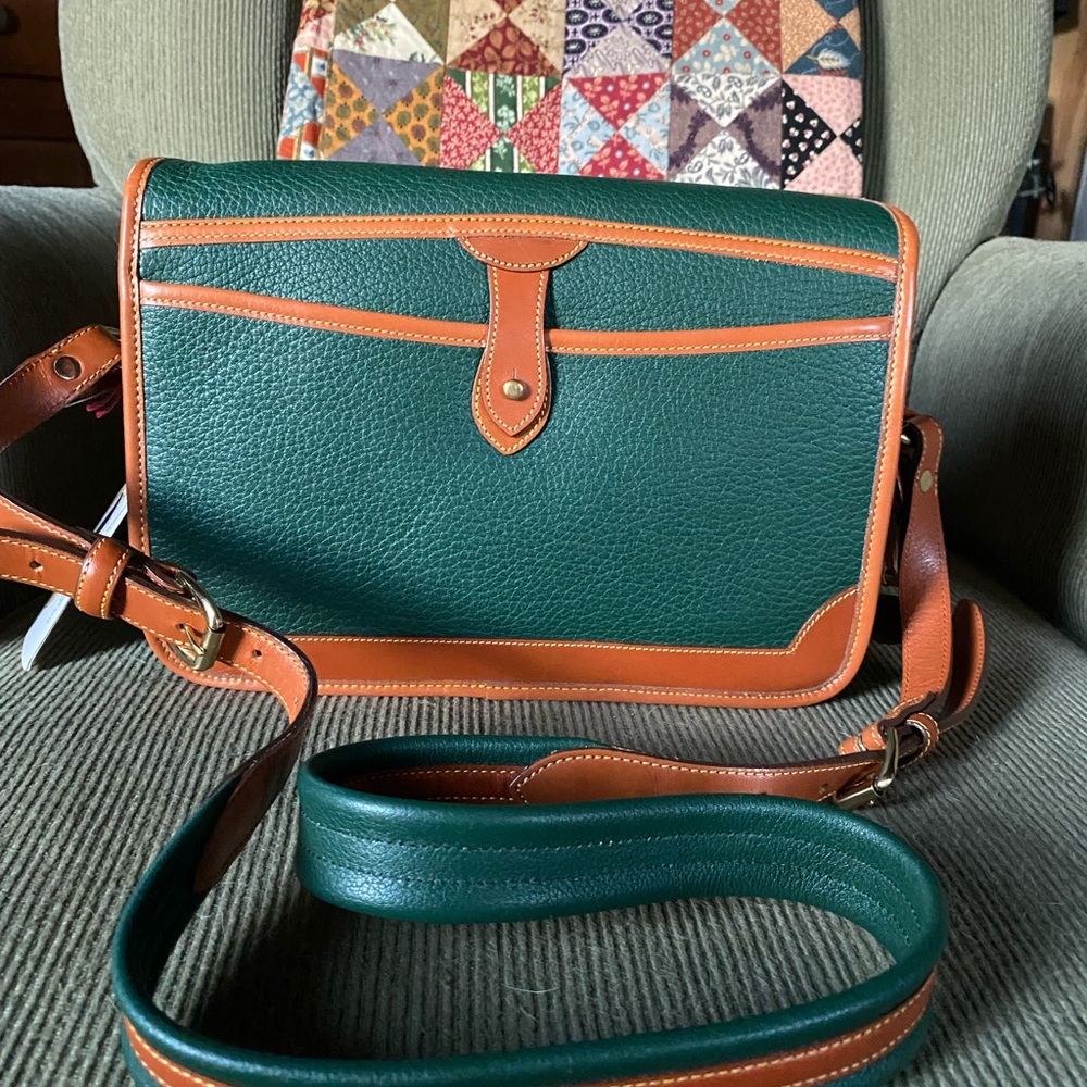 Dooney & Bourke Large Surry in Fir and British Tan - Picture 4 of 11